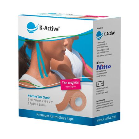 Кинезиотейп K-Active Tape Classic бежевый 2729₽