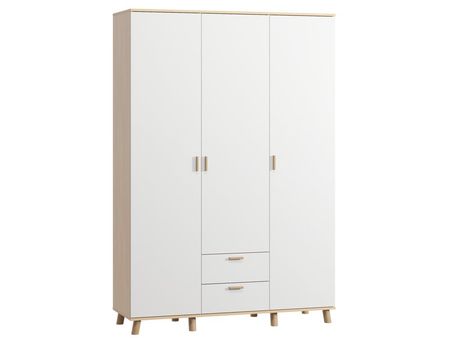 Распашной шкаф divanru Пронто-3-150-220 Plywood White 46990₽