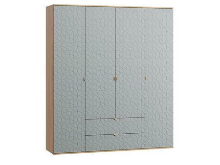 Распашной шкаф divanru Монблан-4 Lunge Mentol Oak 69990₽
