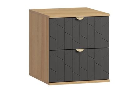 Тумба прикроватная divanru Монблан-1 Angle Grafit Oak 10990₽