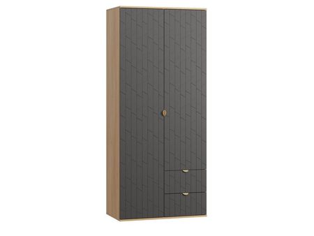 Распашной шкаф divanru Монблан-2 Angle Grafit Oak 36990₽
