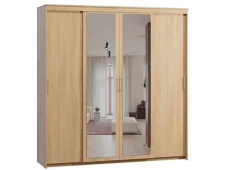 Шкаф-купе divanru Тебар-4-220-230 Oak 2 зеркала 57990₽