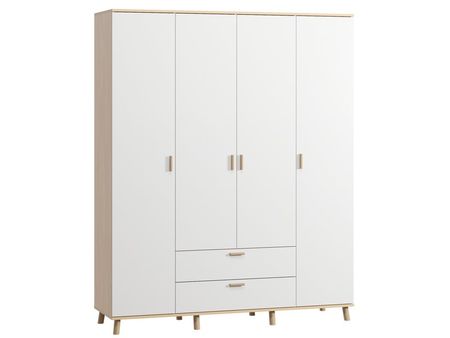 Распашной шкаф divanru Пронто-4-170-210 Plywood White 44990₽