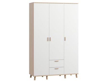 Распашной шкаф divanru Пронто-3-130-210 Plywood White 31990₽