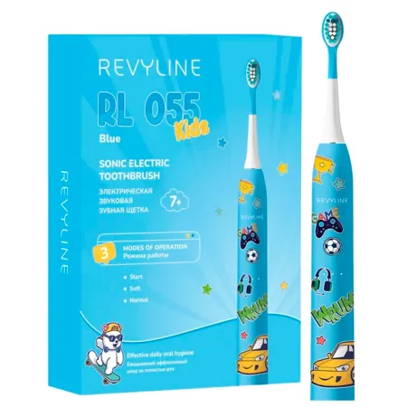 Электрическая зубная щетка Revyline RL 055 Голубая 3690₽