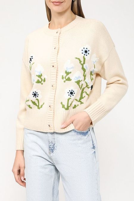 Кардиган на пуговицах с принтом BELUCCI 2890₽