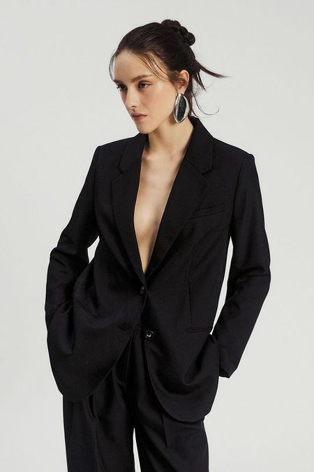 Пиджак однобортный свободного кроя Nume