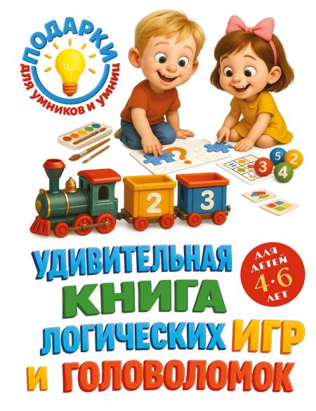 Юлия Сергеевна Василюк Удивительная книга логических игр и головоломок: для детей 4-6 лет