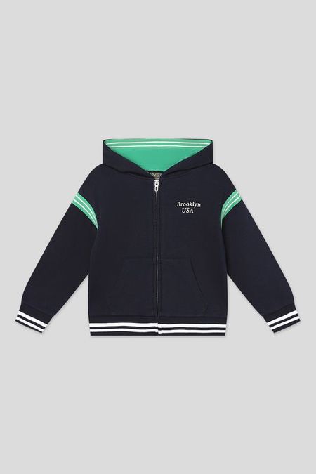 Толстовка хлопковая с капюшоном на молнии OVS 1935₽