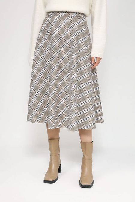 Расклешенная юбка в клетку BELUCCI 2090₽