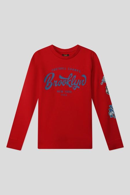 Лонгслив хлопковый с принтом OVS 990₽