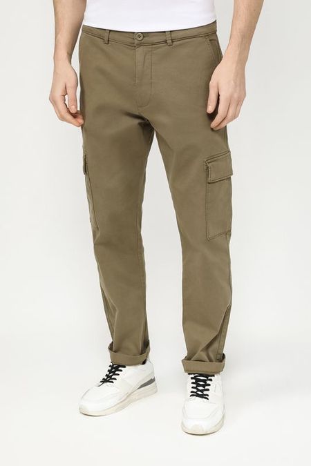 Брюки хлопковые с карманами PEPE JEANS 3770₽