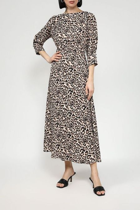 Платье с анималистичным принтом SABRINA SCALA