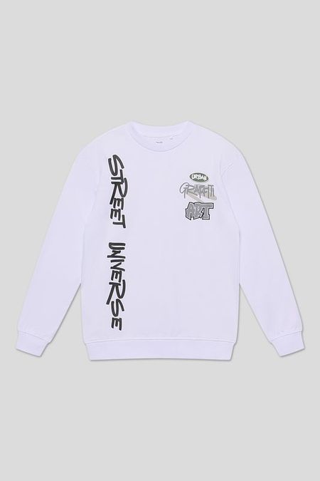 Свитшот хлопковый с принтом OVS 990₽