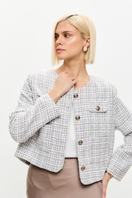 Жакет твидовый с карманами Trends Brands Base 4312₽