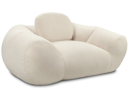 Пуф divanru Тут Рядом Красавчик Мех Молочный 28990₽