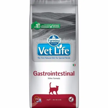 Сухой корм Farmina Vet Life Natural Diet Cat Gastro-Intestinal для кошекф при заболеваниях ЖКТ - 2 кг 3883₽