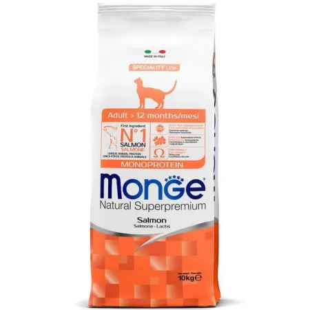 Monge Cat Speciality Line Monoprotein Adult полнорационный сухой корм для кошек с лососем - 10 кг 6245₽