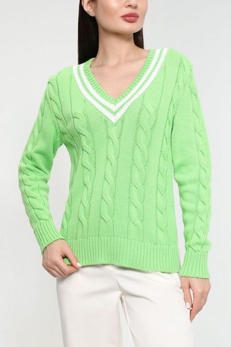 Вязаный пуловер с косами BELUCCI 2510₽