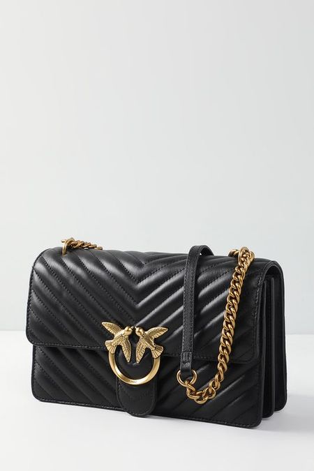 Стеганая кожаная сумка кросс-боди Love Classic Pinko 37090₽
