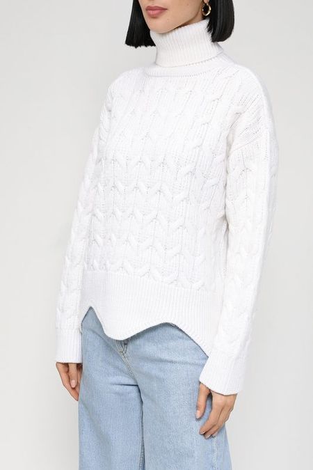 Шерстяной свитер фактурной вязки BELUCCI 2390₽