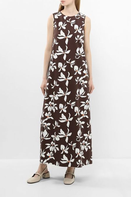 Платье хлопковое без рукавов с принтом SABRINA SCALA 4717₽