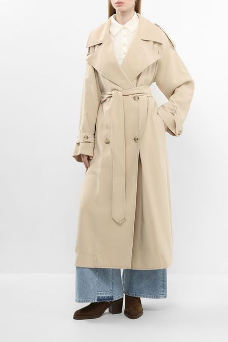 Плащ свободного кроя с поясом BOSS 29917₽