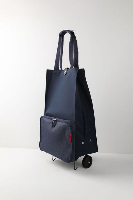 Сумка-тележка с карманом на колесиках Herringbone dark blue Reisenthel 6290₽