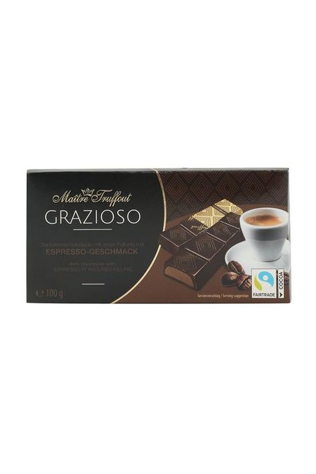 Темный шоколад со вкусом Espresso 100 г Maitre Truffout 420₽