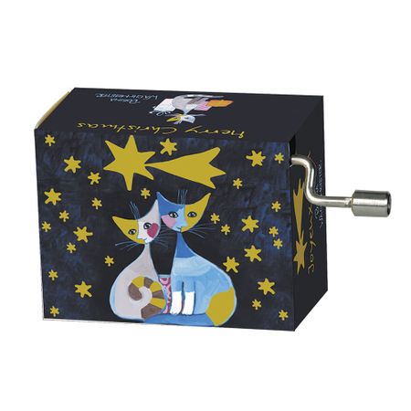 Новогодняя музыкальная шкатулка с котами Fridolin 950₽