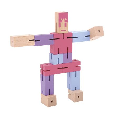 Разноцветный мальчик-кубик Fridolin фиолетовый розовый голубой 1250₽