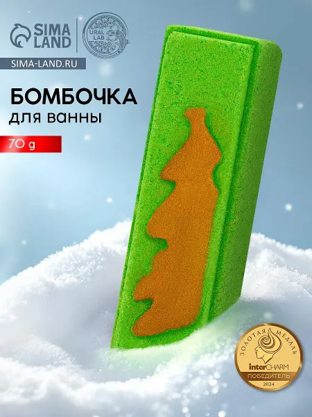 Бомбочка для ванны прямоугольная