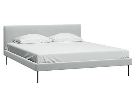 Кровать divanru Амьен 140 Velvet Silver 32990₽