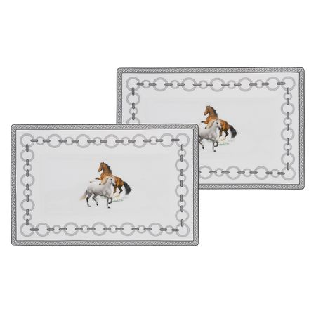 Набор тарелок сервировочных Gipfel Aragon 43471 26х17 2 предмета 6740₽