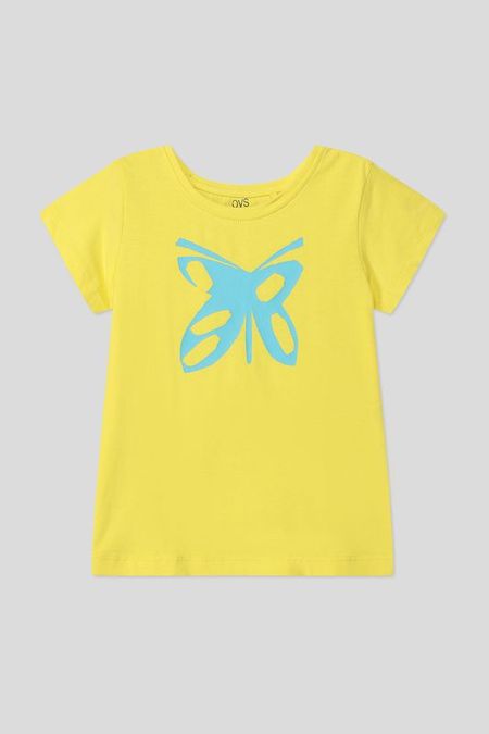 Футболка хлопковая с принтом OVS 240₽