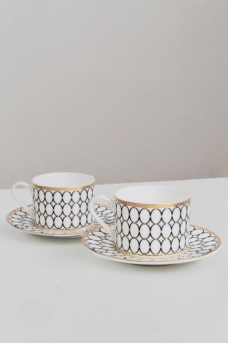 Набор фарфоровый из 2 чайных пар с принтом Версаль MANDARIN DECOR 2207₽