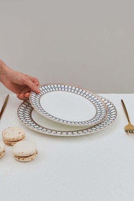 Набор из 2 фарфоровых тарелок с принтом Версаль MANDARIN DECOR 2488₽