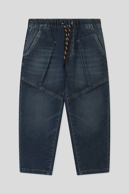 Джинсы с эффектом потертости на эластичном поясе OVS 735₽