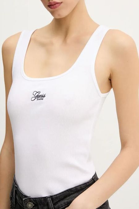Топ хлопковый без рукавов Guess Jeans 2092₽
