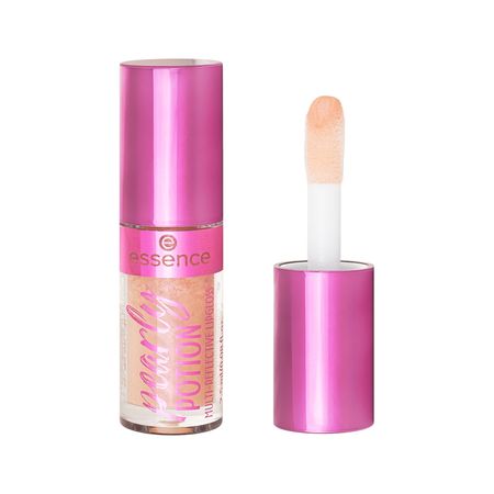 Блеск для губ ESSENCE PEARLY POTION голографический с шиммером тон 01 Golden peach