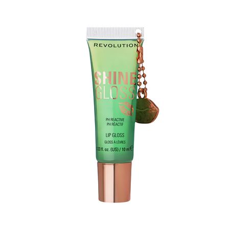 Блеск для губ REVOLUTION SHINE GLOSS реагирующий на PH с брелоком ультраглянцевый тон Apple sour