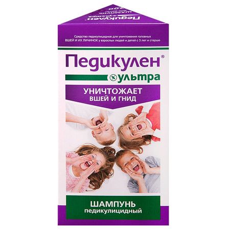 Педикулен Ультра Шампунь Косметический От Вшей Фл. 200 Мл. Уп. №1