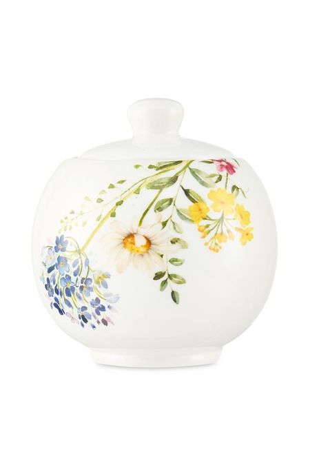Сахарница с крышкой керамическая с принтом Полевые цветы Dcor de Table 1267₽