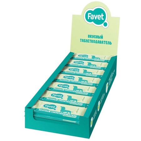 Favet Вкусный таблеткодаватель лакомство для собак, шоу-бокс - 10 г x 14 шт