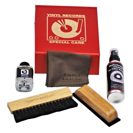 Комплект по уходу Simply Analog Vinyl Record Cleaning Box Set Red (SAVC004)