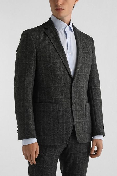 Пиджак с накладными карманами в клетку Karl Lagerfeld 37492₽