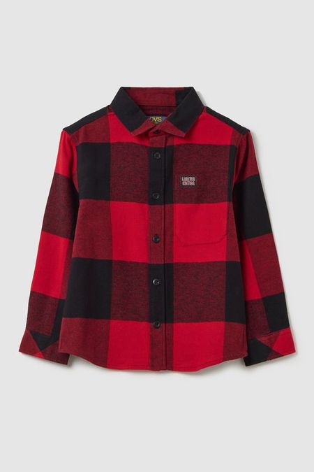 Рубашка хлопковая в клетку OVS 2242₽