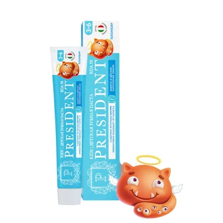 Зубная паста President паста President Пломбир 3-6 лет 300₽