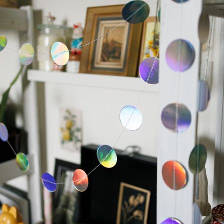 Голографическая гирлянда круглая 4 метра 550₽