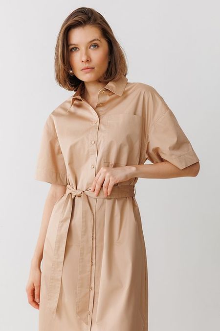 Платье-рубашка хлопковое с карманом Urban Tiger 4455₽